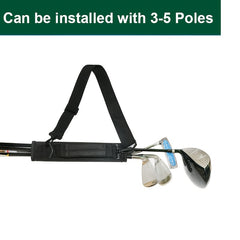 Lightweight Golf Club Bag w/ Shoulder Strap, Foldable Travel Bag