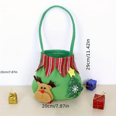 Christmas Candy Wrapping Bag Gift Packaging Elf Deer Snowman Party Decor