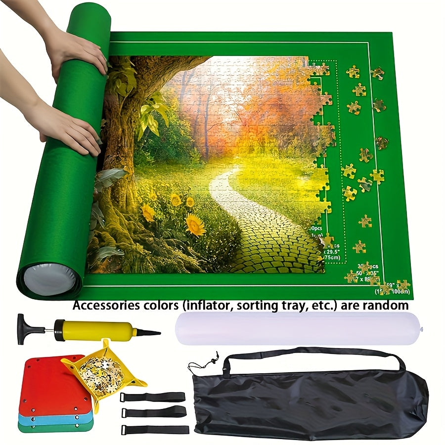 CELEMELA Felt Puzzle Mat 26x46 Inch for 1500 3000pcs Jigsaw Puzzles