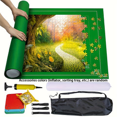 CELEMELA Felt Puzzle Mat 26x46 Inch for 1500 3000pcs Jigsaw Puzzles