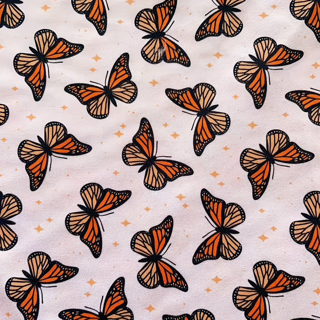 8pcs Assorted Fabric Pack for DIY Clothing Craft Doll Clothing Butterfly Series
