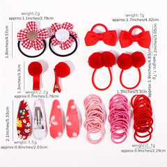 Box Hair Clips Hair Ties Elastic Hair Bands Ponytail Braids Accessories