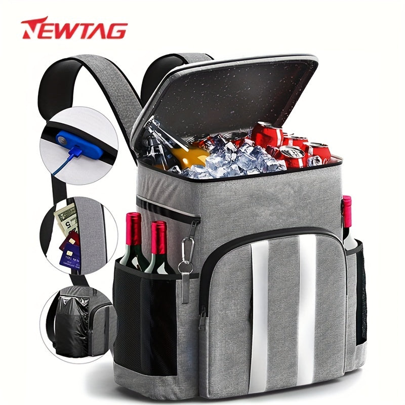 Large Capacity Refrigerated Insulation Backpack Leakproof Picnic Bag