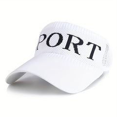 SPORT Knitted Casual Visor Hat Solid Sunscreen Travel Beach Hats