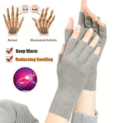 Women's Warm Fingerless Gloves, Durable & Cozy