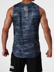 Men's Camo Tank Top for Summer Fitness & Workouts