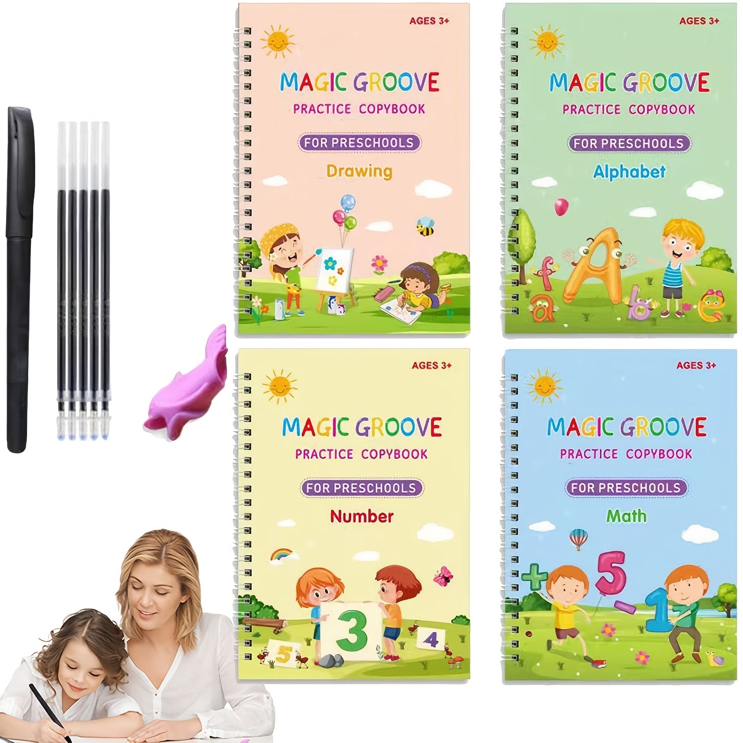 Children Copybook: Kids Writing Sticker Practice Book