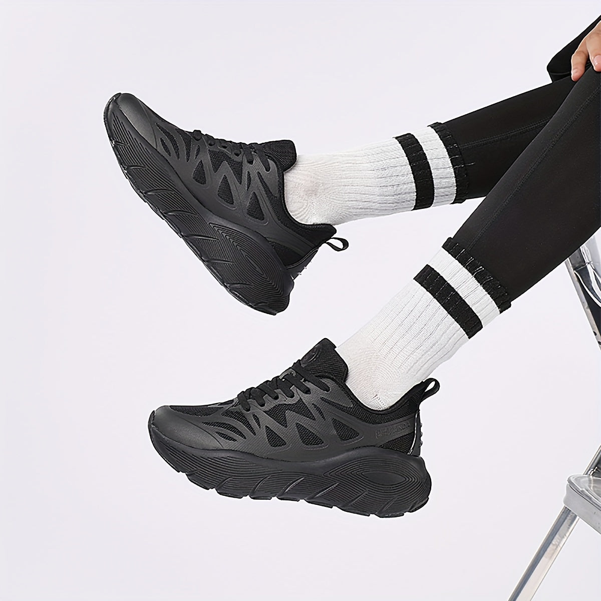 Women's Shock Absorption Running Shoes, Height Increased Platform