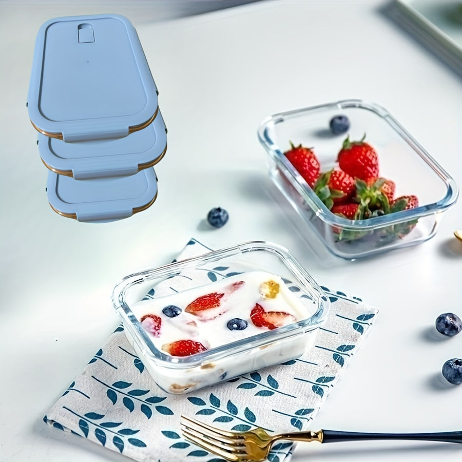 Glass Lunch Box With Lid Bento Box Fresh keeping Box For Office Worker Student