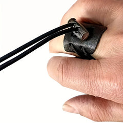 Double Layer Cowhide Finger Guard for Archery Practice
