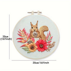 Europe Style 3D Embroidery Kit Flowers Unicorn Pattern