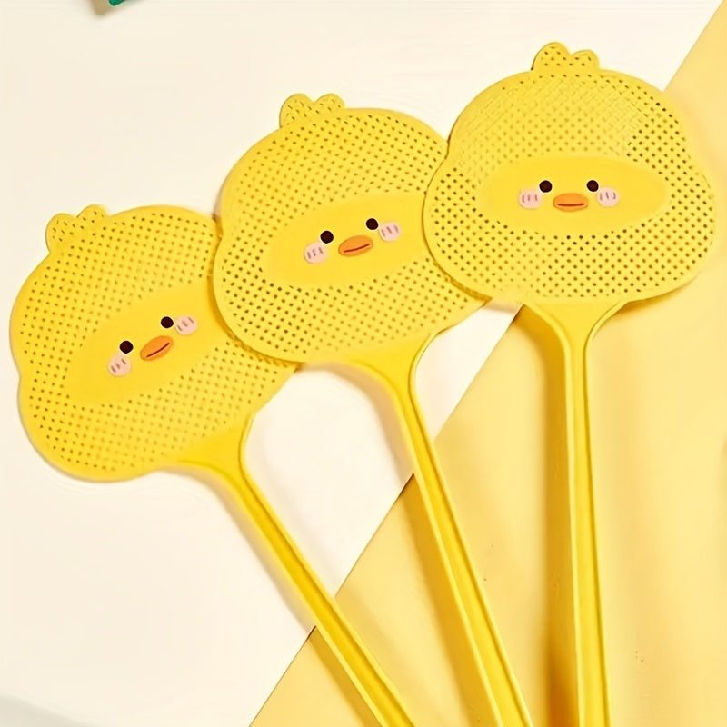 Cartoon Duck Mosquito Killer Swatter Long Handle Thickened Fly Swatter