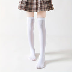 2 Pairs Girls Soft Over the Knee Socks for Spring Summer