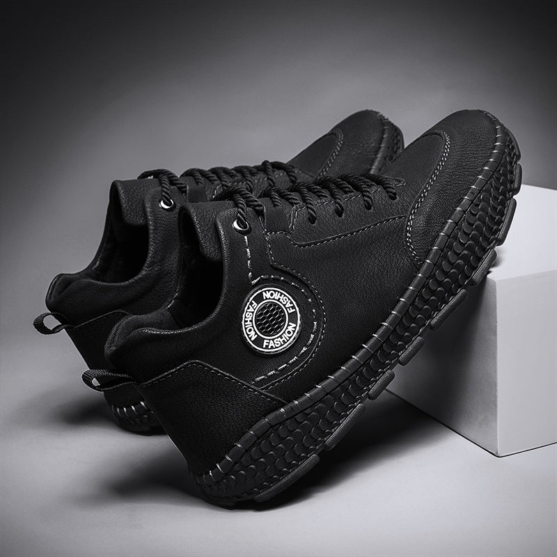 Men's Ankle Boots Stitching Casual Outdoor Non Slip Walking Sneakers