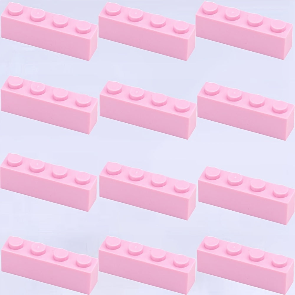 12 PCS 1X4 Thick High Wall Bricks Building Blocks Set