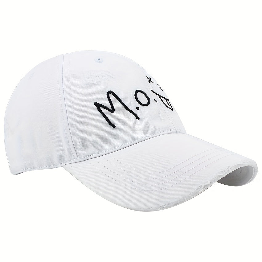 Curved Eaves Soft Cap Embroidered Letters Male Female Baseball Cap