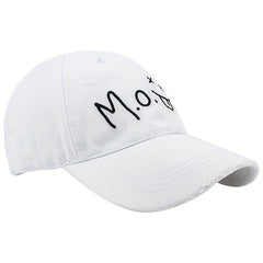 Curved Eaves Soft Cap Embroidered Letters Male Female Baseball Cap