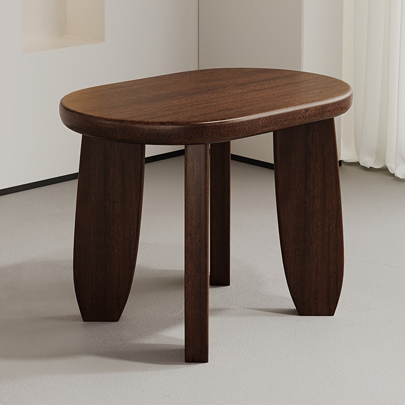 Solid Wood Stool Walnut Shoe Changing Stool Creative Household Small Stool