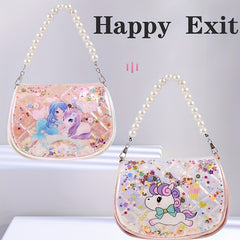 Unicorn Handbag For Girls Sequin Bear Cat Bag