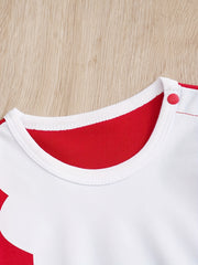 Christmas Santa Claus Baby Romper Hat Infant 2pcs Set