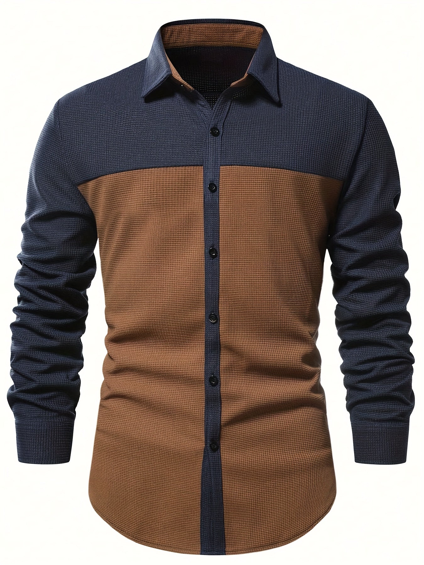 Men's Casual Button Up Long Sleeve Shirt