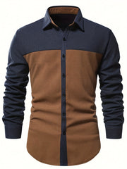 Men's Casual Button Up Long Sleeve Shirt