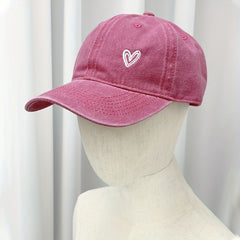 Vintage Embroidered Baseball Cap Distressed Sun Hat
