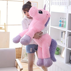 110cm Unicorn Plush Toy Soft Rainbow Stuffed Animal