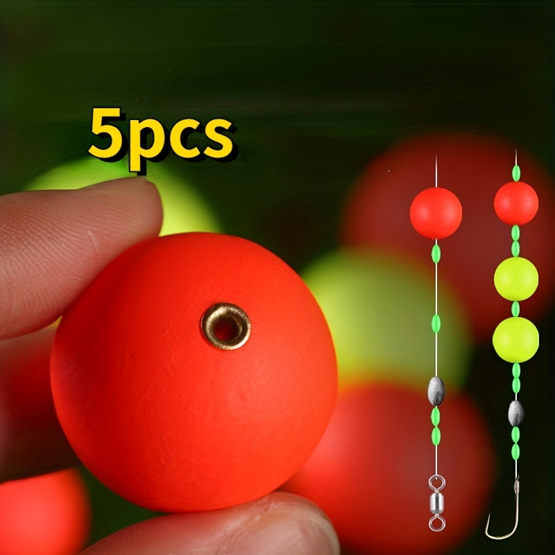 5pcs Fluorescent Fishing Floats Bite Indicator For Float Fishing 20mm 30mm