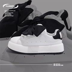 Women's Skate Shoes Bow Decor Lightweight Platform Sneakers