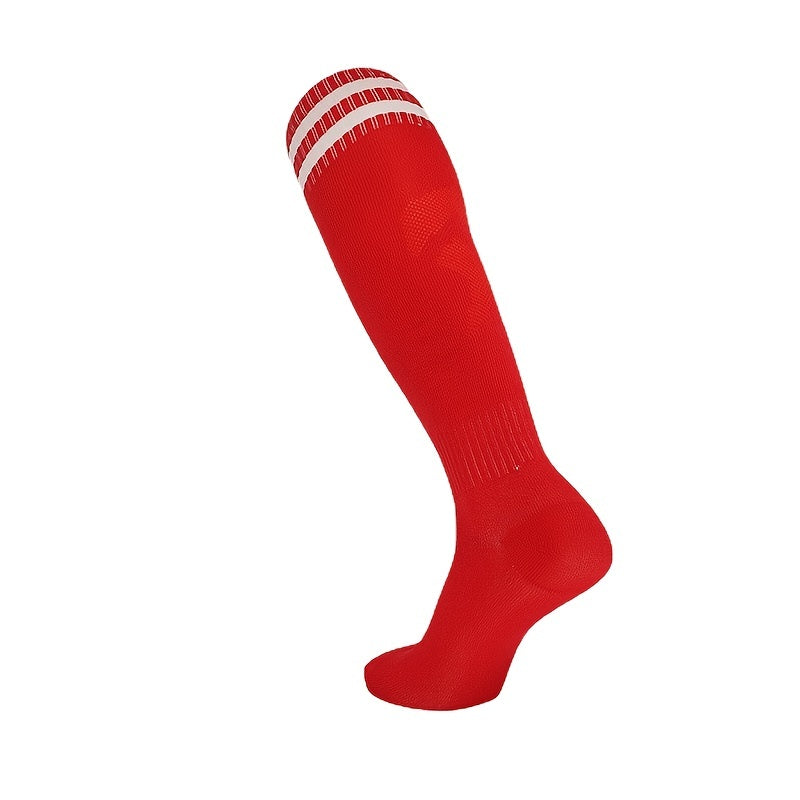 Thickened Football Socks Over Knee Striped Sports Socks