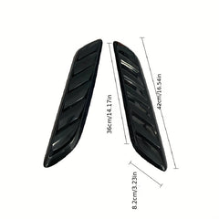 2pcs Car Air Intake Side Vent Grille Covers - Shark Look