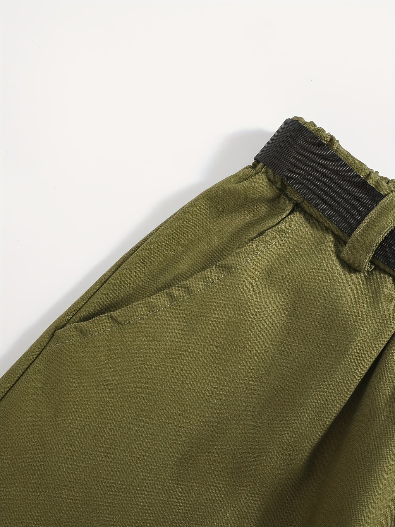 Boys Casual Cargo Pants With Belt for Kids