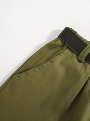 Boys Casual Cargo Pants With Belt for Kids