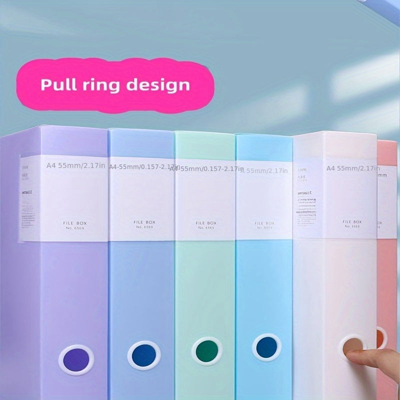 A4 Plastic File Box Thickened Data Office Ticket Storage Box
