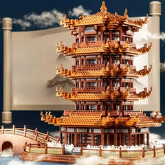 Yellow Crane Tower Building Blocks Set - Chinese Architecture Model Toy