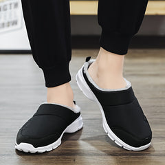 Men's Cozy Slides Soft Slippers Plush Comfy Home Shoes