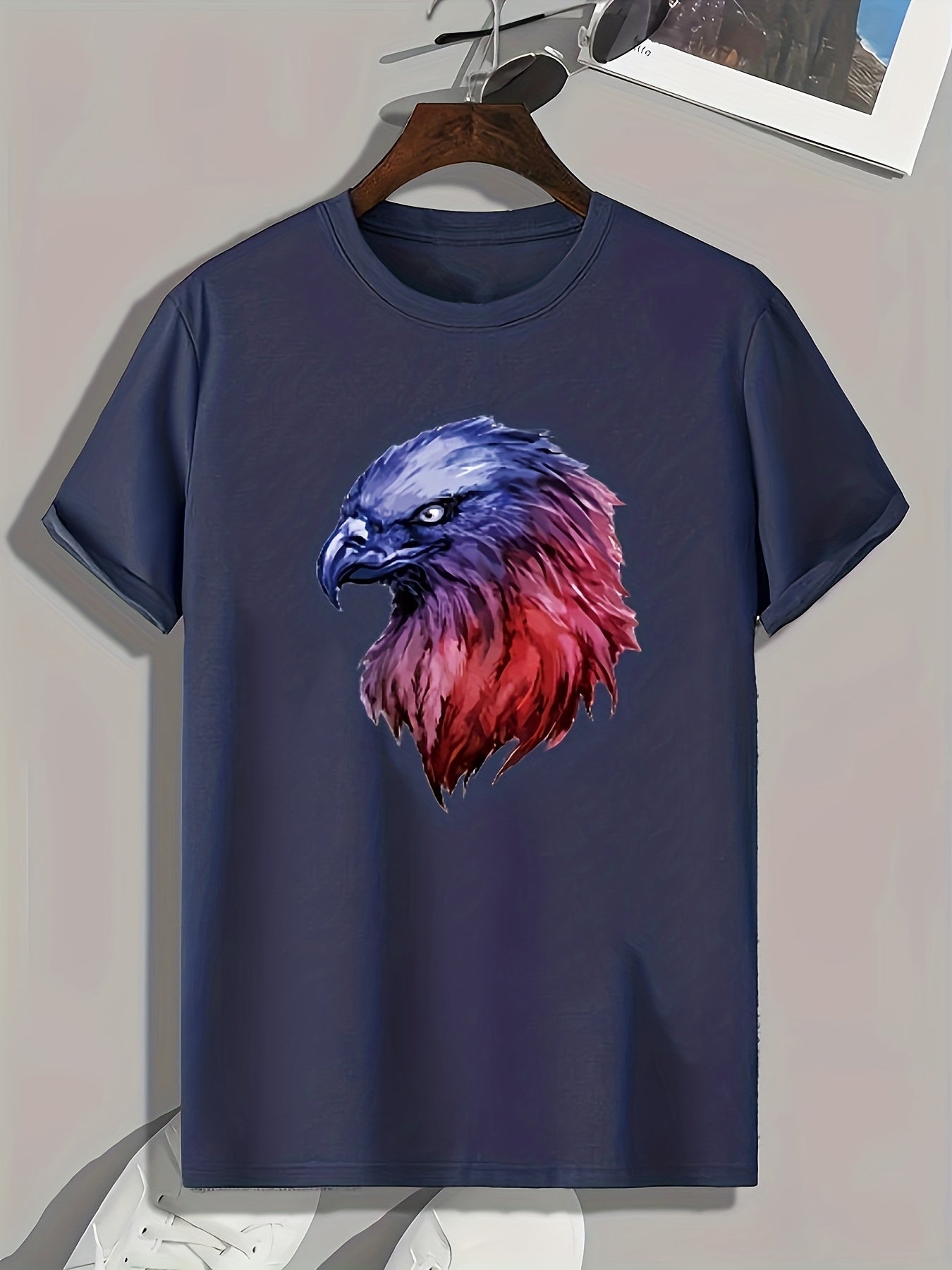 Eagle Print Men's Graphic T shirt Casual Comfy Tees For Summer Mens Clothing