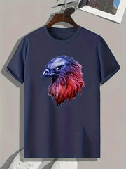 Eagle Print Men's Graphic T shirt Casual Comfy Tees For Summer Mens Clothing
