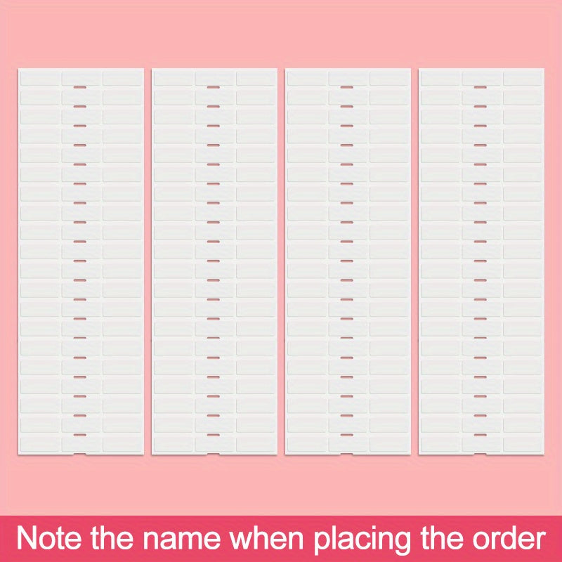 240pcs Custom Transparent Name Sticker 3x1 Waterproof Labels Kids