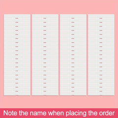 240pcs Custom Transparent Name Sticker 3x1 Waterproof Labels Kids