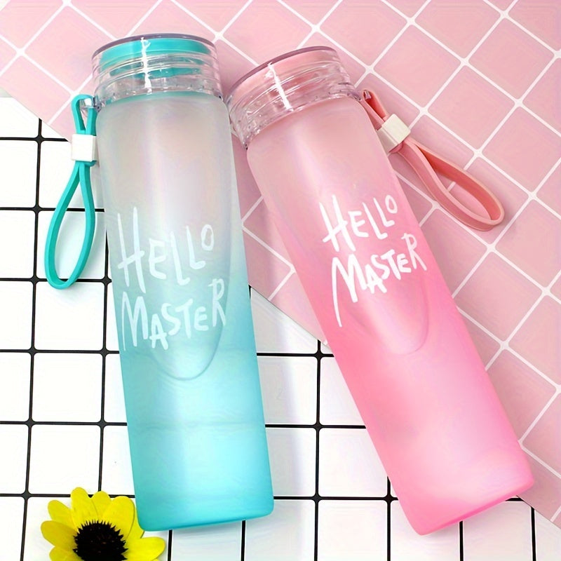 17oz Frosted Plastic Water Bottle for Travel Fitness Sport