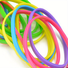 100 Natural Synthetic Rubber Bands 50mm x 3mm Multicolor