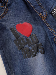 Boys Casual Denim Pants With Pocket for Spring and Autumn