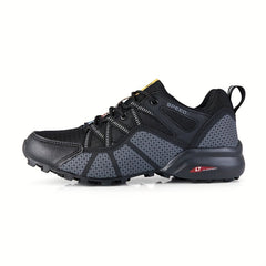 Men's Lace Up Hiking Shoes, Durable & Breathable, Anti-Skid for Camping