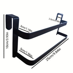 2pcs Cabinet Door Hanger Towel Rack Clothes Storage Bracket
