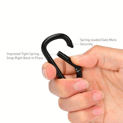 1pc 5 2 3 Small D Ring Keychain Clip Aluminium Carabiners Clips