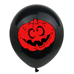 10pcs Halloween Skeleton Latex Balloon Bat Pumpkin Ghost Face