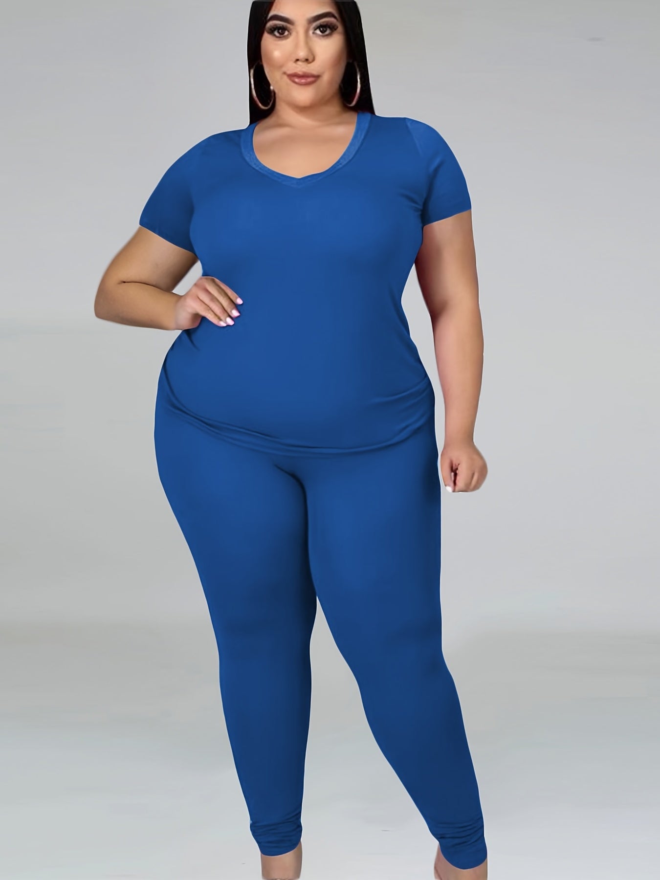 Short Sleeve T shirt & Pants Set Women's Casual Outfits