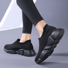 Breathable Chunky Sneakers Women Anti Slip Knit Mesh Comfortable Running
